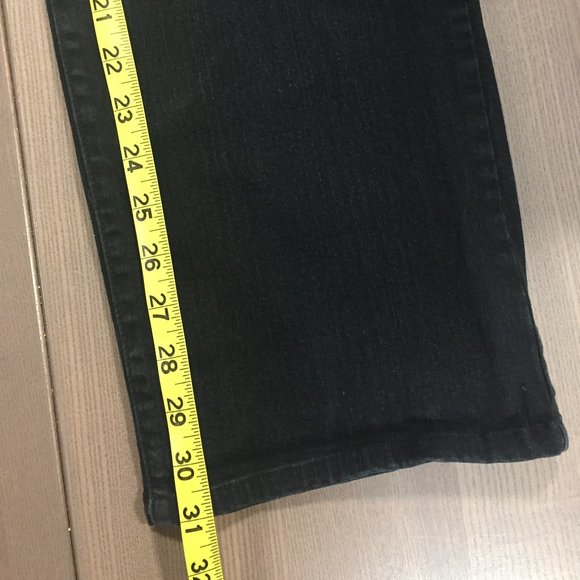 NYDJ Straight Leg Marilyn Jeans, size 16, Black - Picture 7 of 8